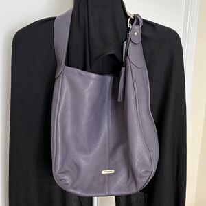Coach Purple Leather Shoulder Bag